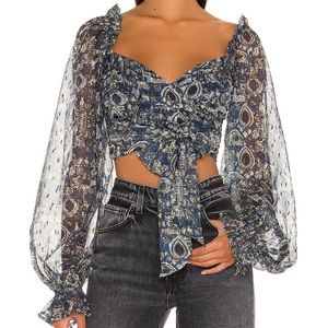 House of Harlow 1960 x Revolve Wella Blouse. Size Small. New with tags :)